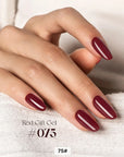 Set Oja Semipermanenta - Red Gift Gel 73