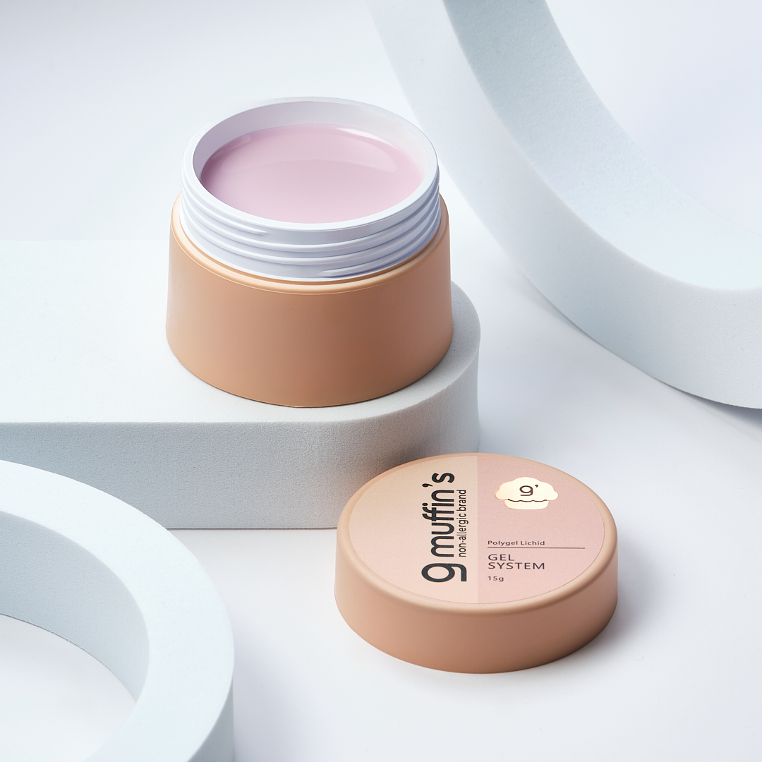 Polygel Lichid - Buttercup 45, 15 gr, 9Muffins