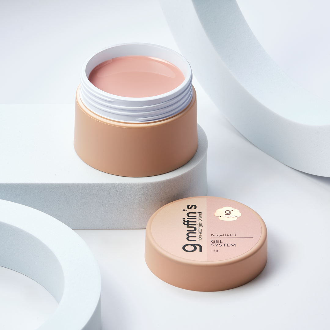 Polygel Lichid - Buttercup 47, 15 gr, 9Muffins