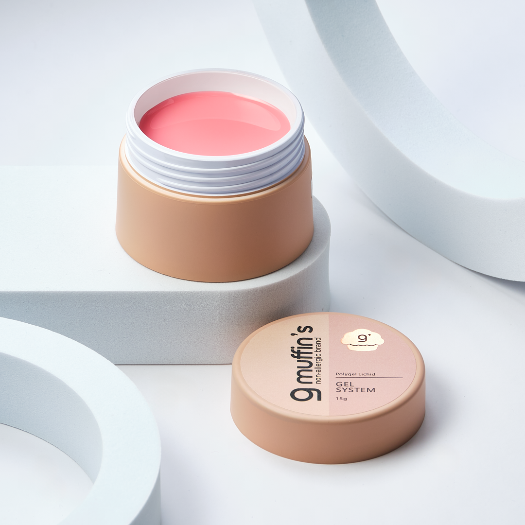 Polygel Lichid - Buttercup 54, 15 gr, 9Muffins