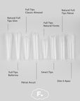 Tipsuri Reutilizabile - Full Tips Natural Slim, 120 buc, Flirty