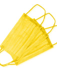 Masti Medicale 4 Straturi Tip IIR - Lemon Yellow , 50 buc