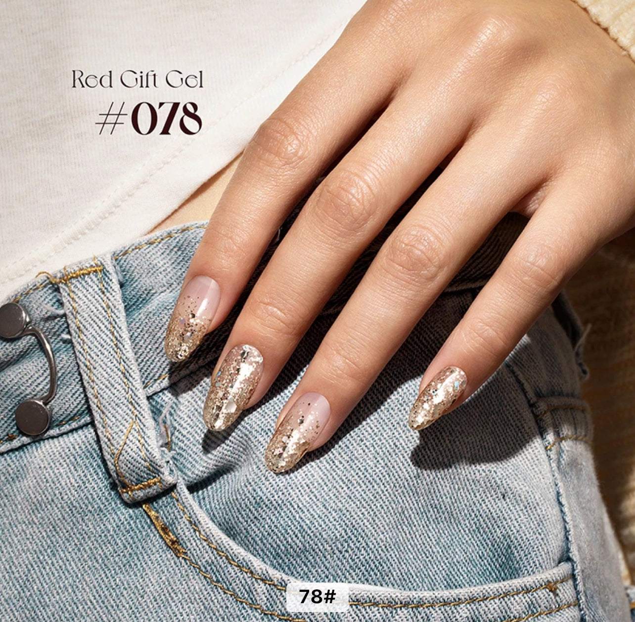 Set Oja Semipermanenta - Red Gift Gel 73