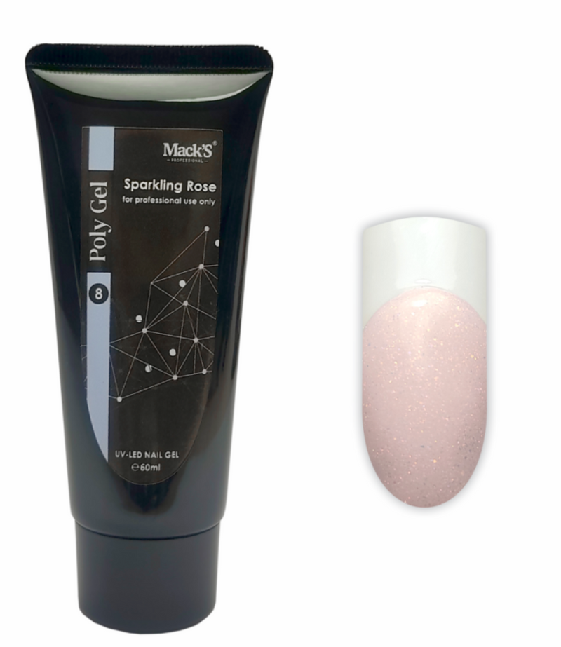 Sparkling Rose PolyGel, Mack's