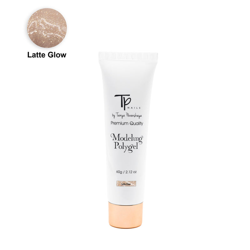 Polygel - Shimmer Latte Glow, 60 ml, Tp Nails