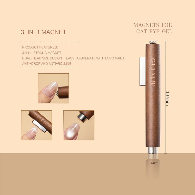 GULAURI Magnet Cat Eye 3 in 1