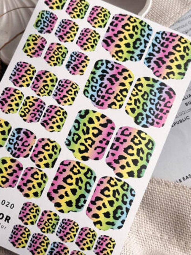 Wraps - RAINBOW LEOPARD (PEDICURE) 020