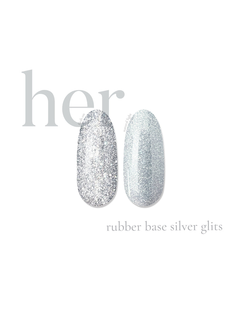 Baza Rubber Silver Glits, Her, 12 ml