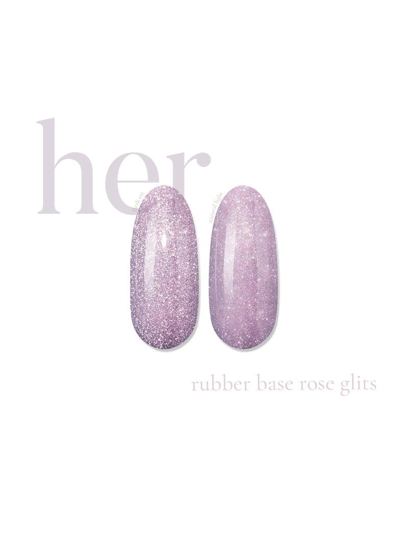 Baza Rubber Rose Glits, Her, 12 ml