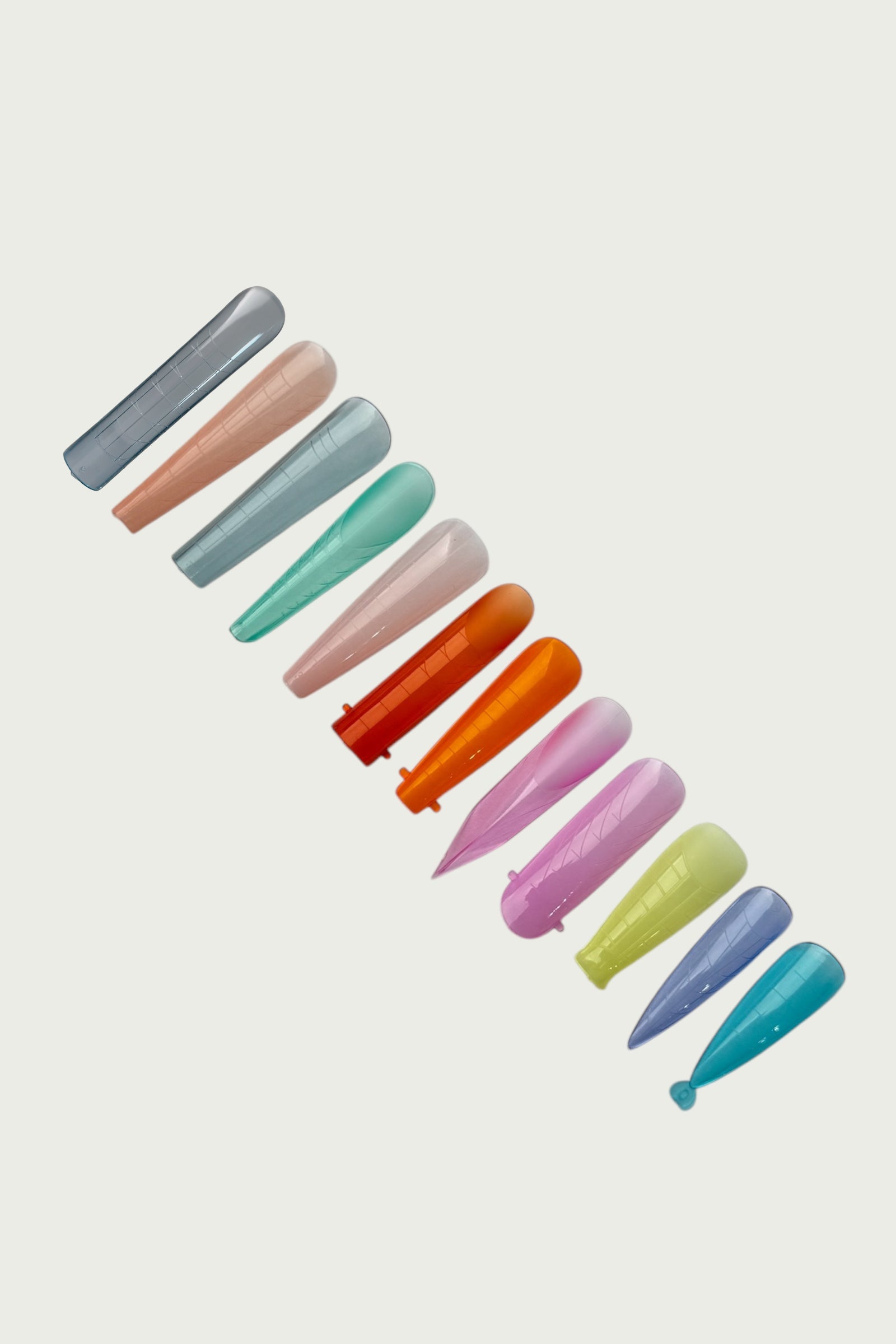 Tipsuri Reutilizabile - Colored Smart Forms 12 , 288 buc, Yas
