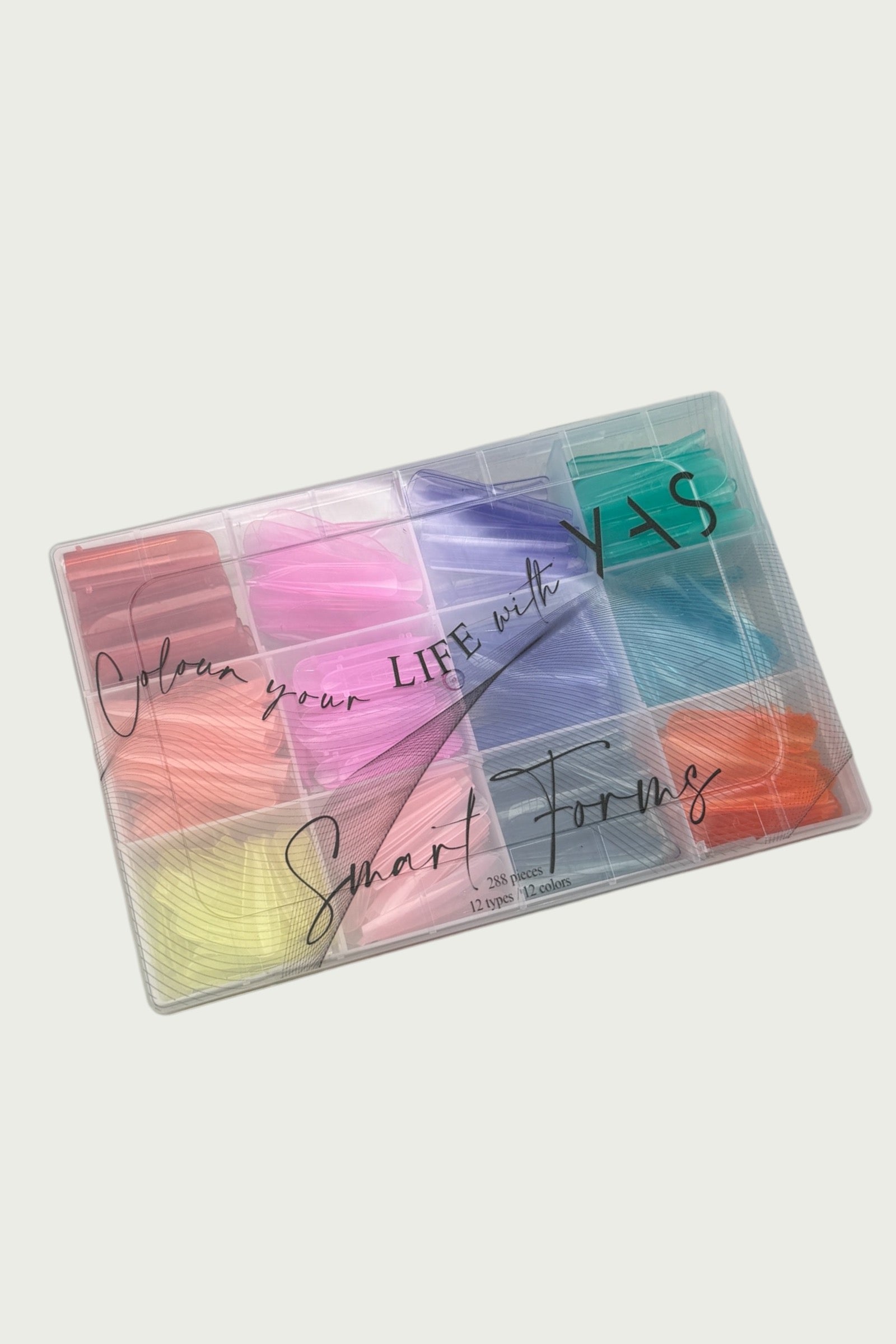 Tipsuri Reutilizabile - Colored Smart Forms 12 , 288 buc, Yas