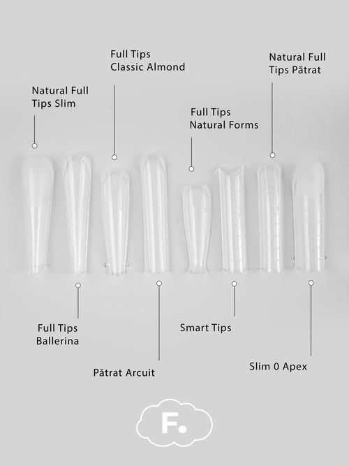 Tipsuri Reutilizabile - Full Tips Classic Almond