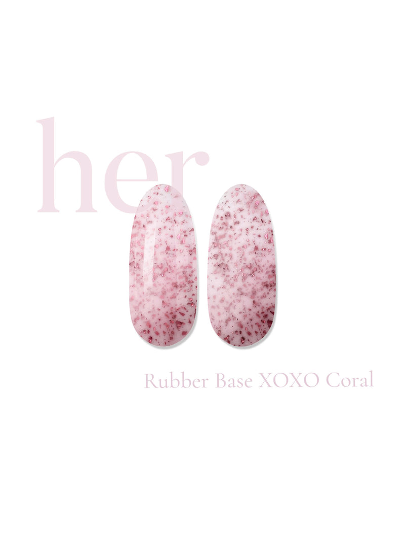 Baza Rubber XOXO Coral, Her, 12 ml